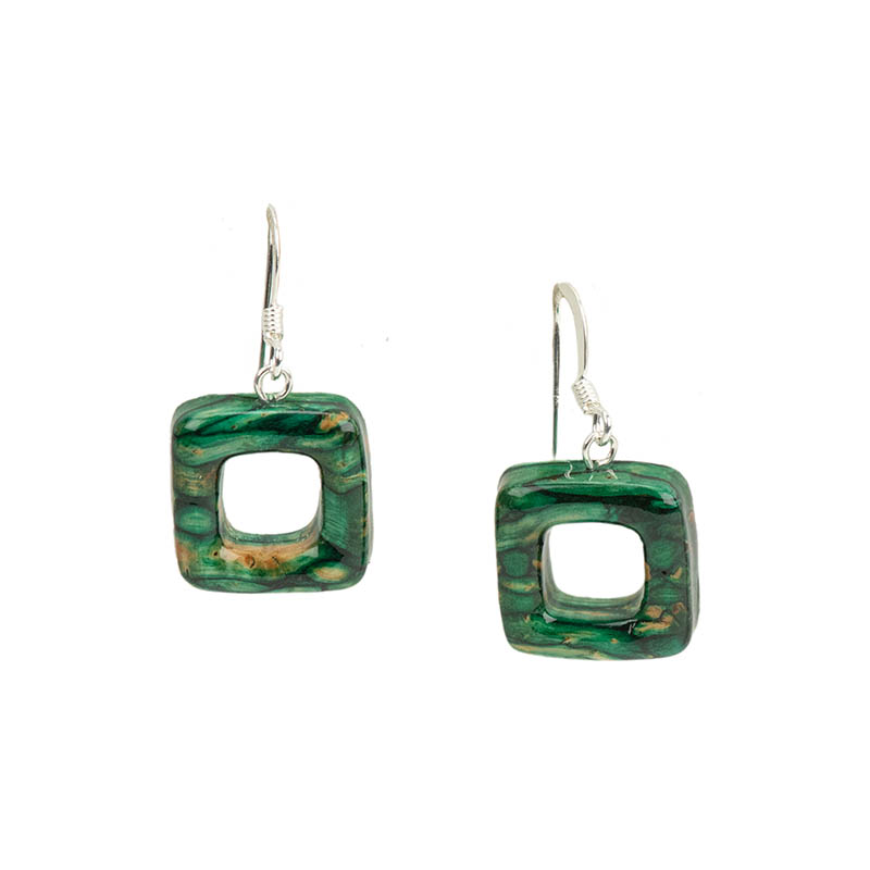 Heathergem Square Earrings