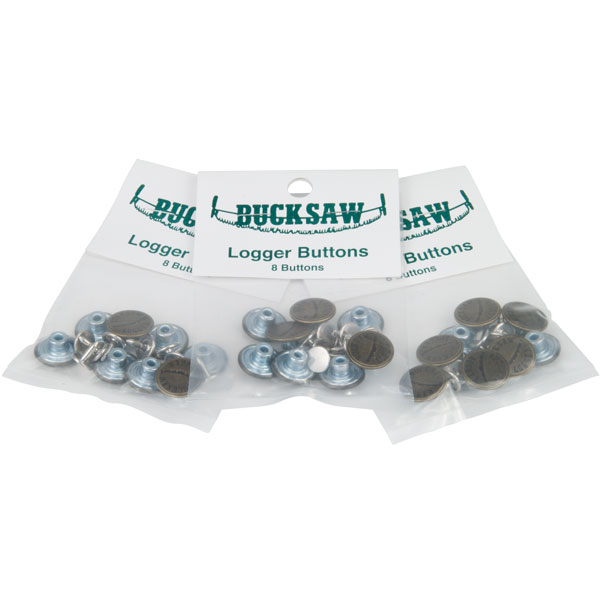 Logger Buttons, 8 per pack