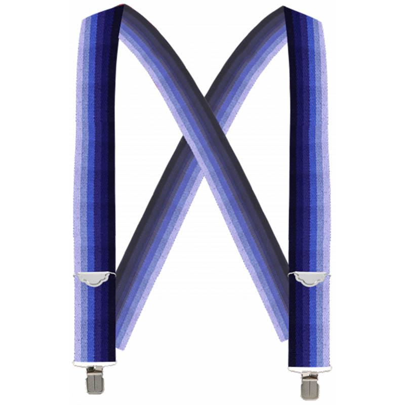 Novelty Suspenders, Navy Blue Ombre
