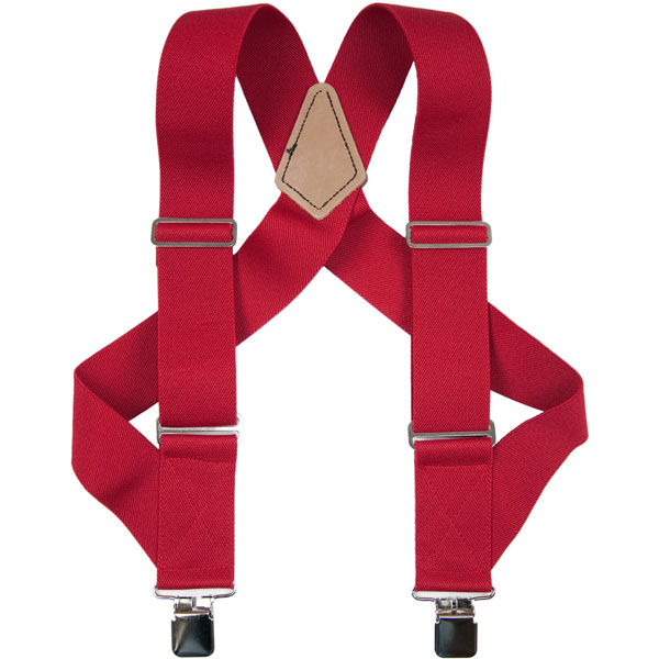 HopSack Trucker Suspenders, Red