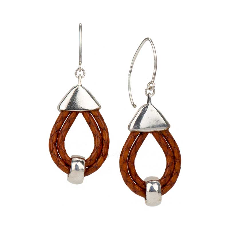 Leather Drop Earrings