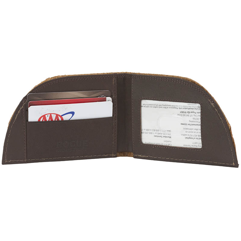 Salmon Wallet with RFID Protection, Brown