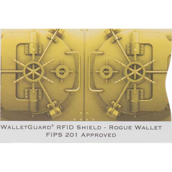 WalletGuard Credit Card Sleeve with RFID Protection, Gold Vault