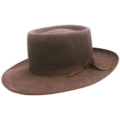 Akubra Bushman with Open Telescope crease