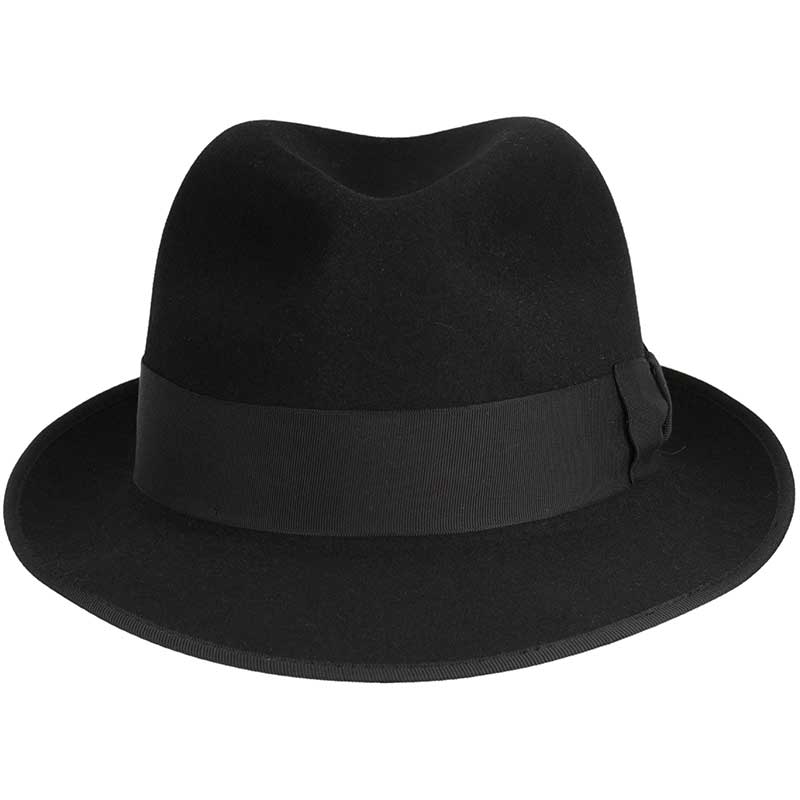 Front view, Hampton Hat, Black, by Akubra