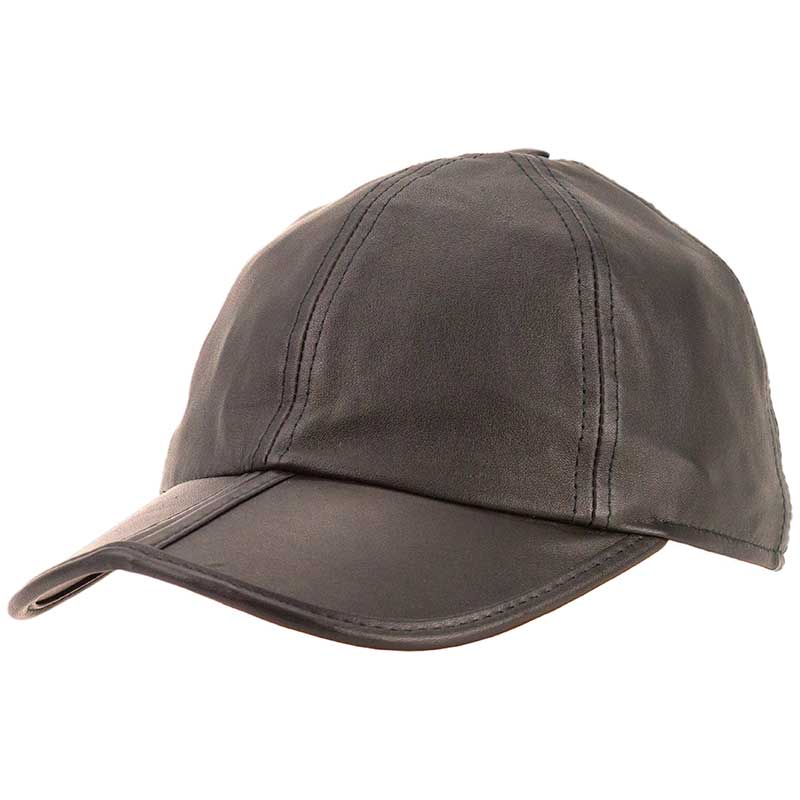 Leather Baseball Cap