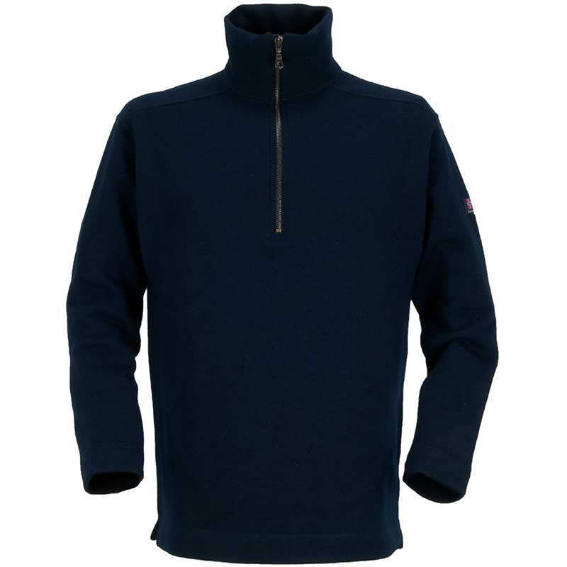 Devold Marine Sweater, Zip Turtleneck. The zippered turtleneck can be turned up to protect the neck in the harshest conditions.