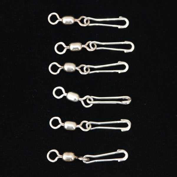 Stainless Stell Swivel Snaps, package of 6