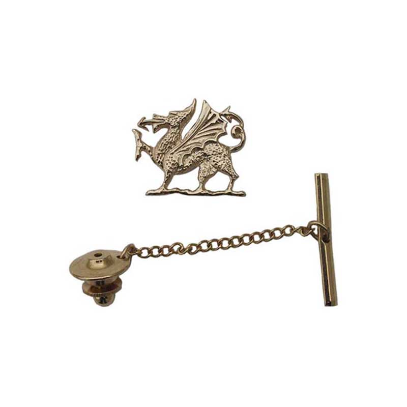 Welsh Dragon Tie Tack, 14 kt. Gold