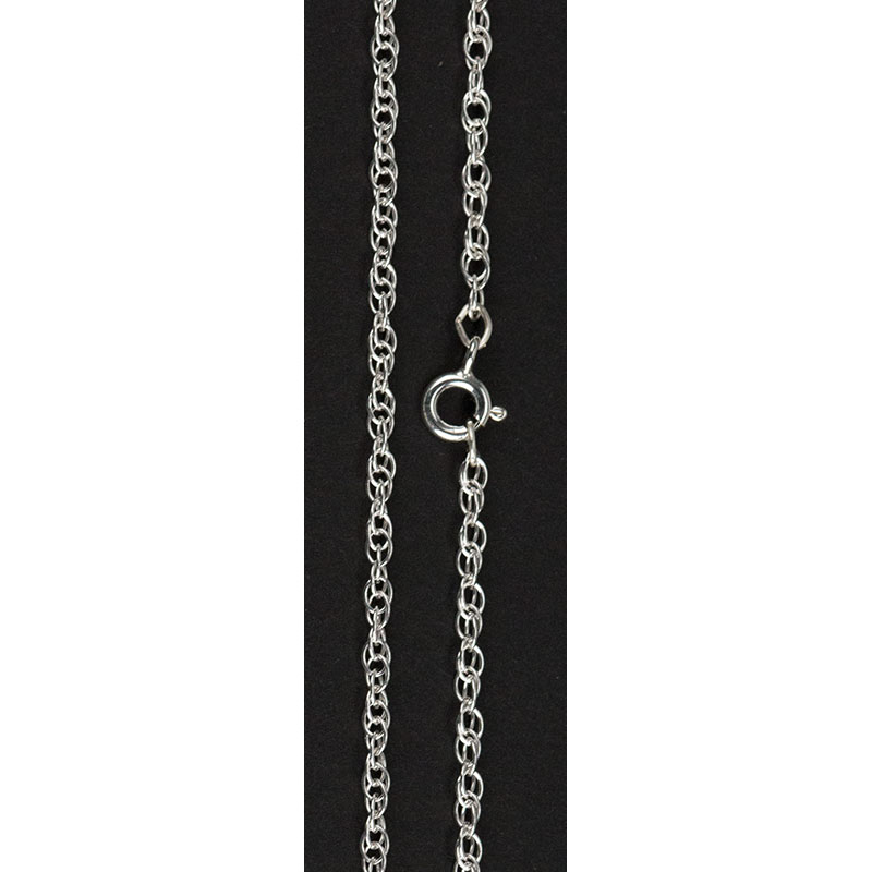 Sterling Silver Rope Chain, 24 inches