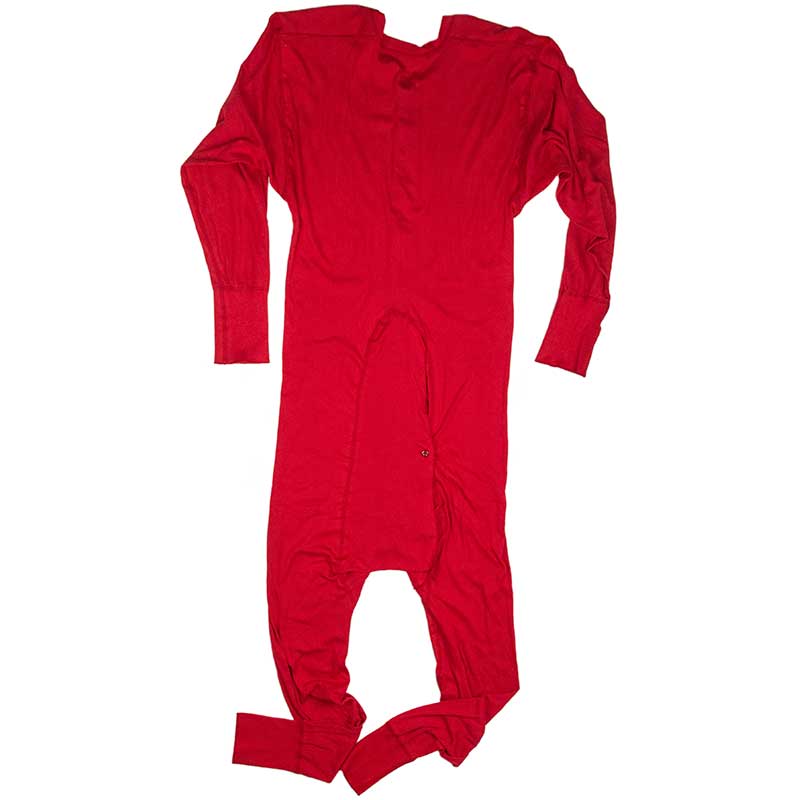 Cotton Union Suit, Red