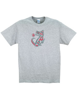 Wolf  Embroidered T-Shirt