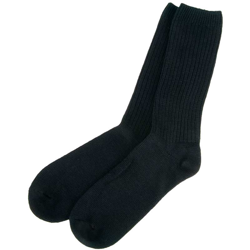 Black Merino Casual Sock