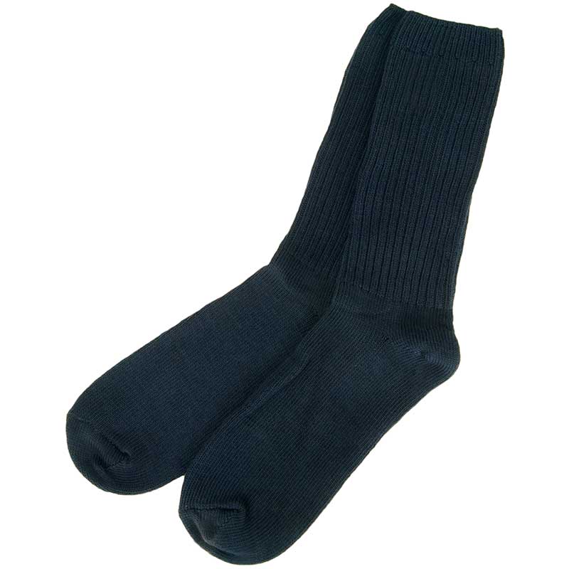 Navy Merino Casual Sock