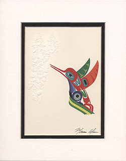 Hummingbird Matted Print
