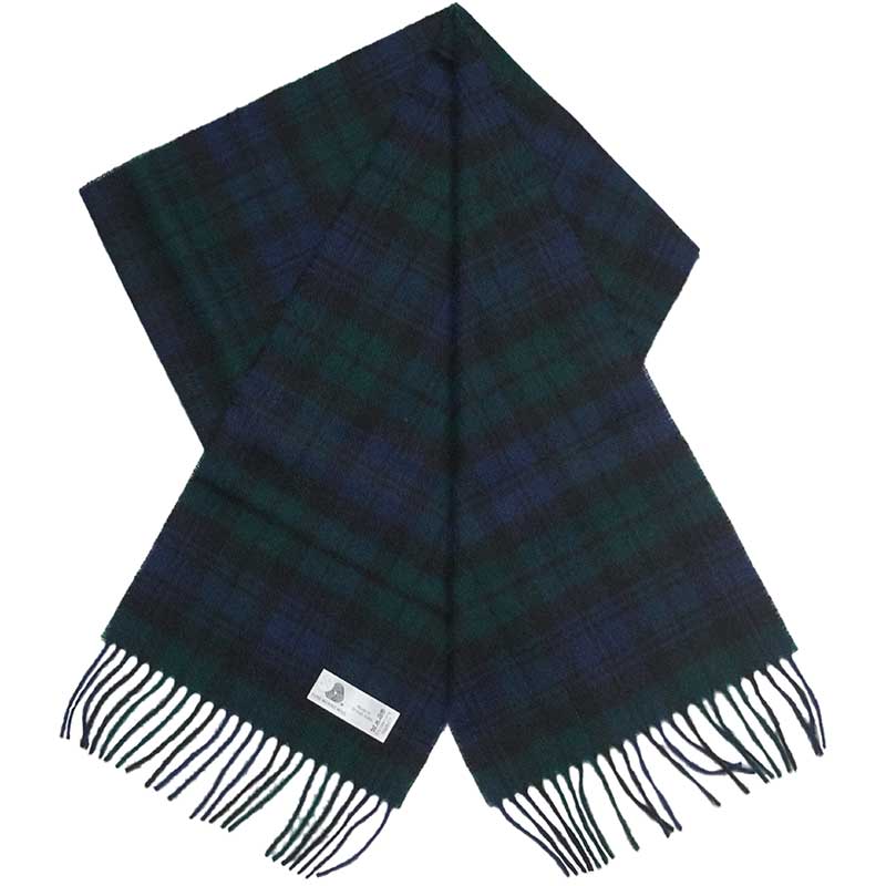 Lambswool Scarf, Black Watch Tartan