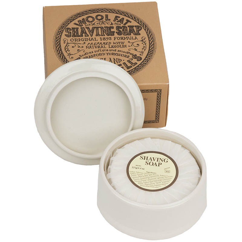 Ceramic Shaving Soap Dish and Soap