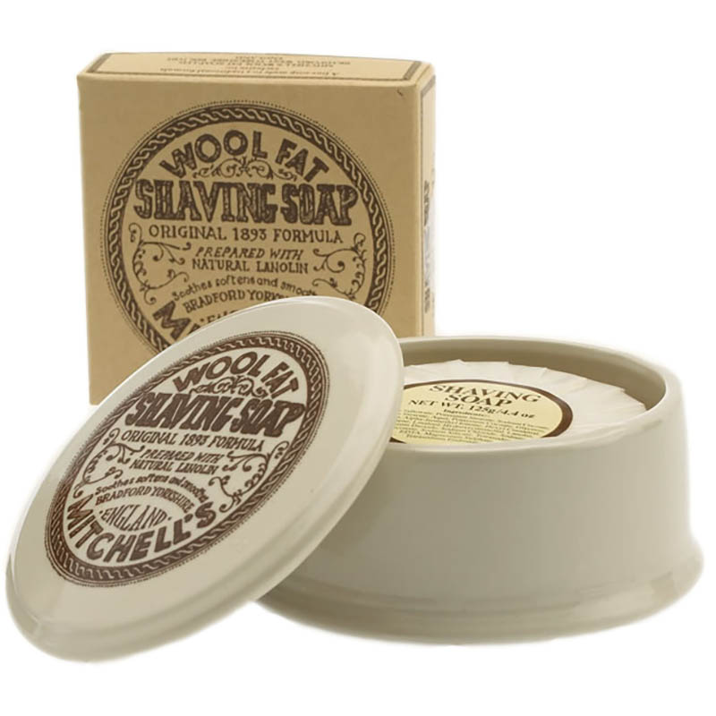 Ceramic Shaving Soap Dish and Soap