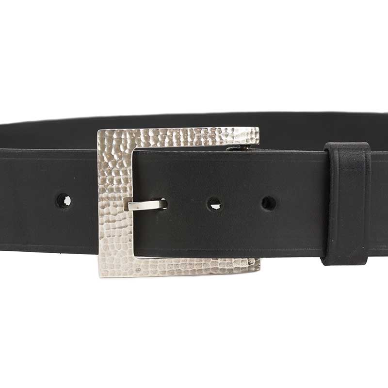 Belt shown with No. 3013 Hammered Silver Buckle (sold separately)
