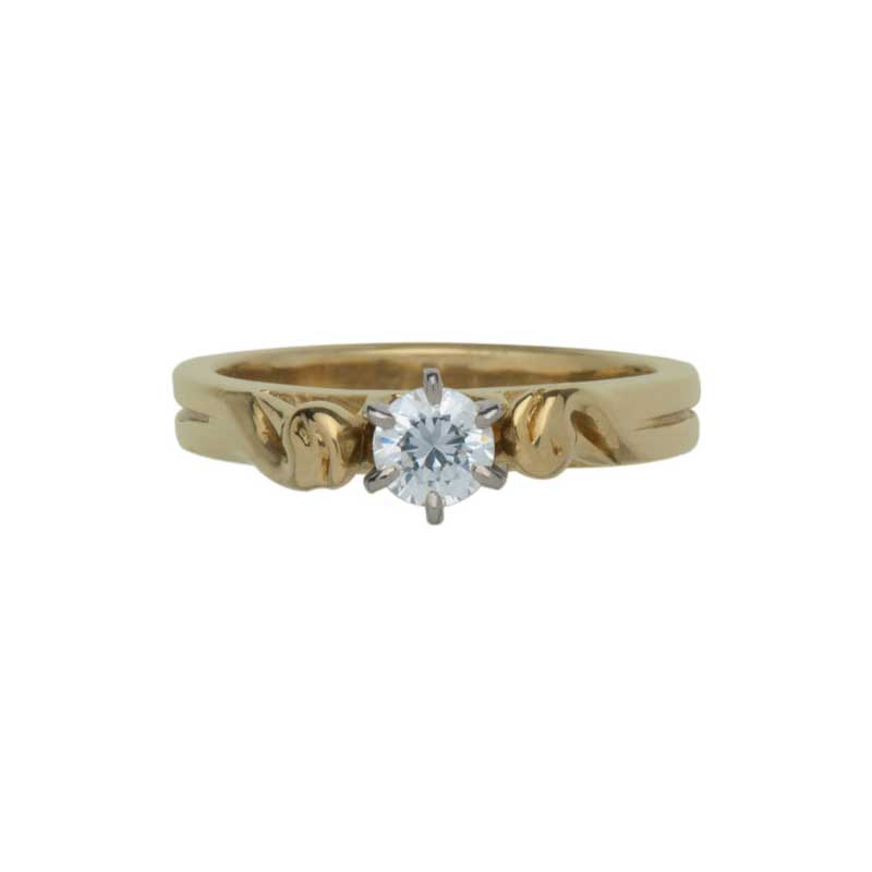 Celtic Engagement Ring 1/3 ct Diamond
