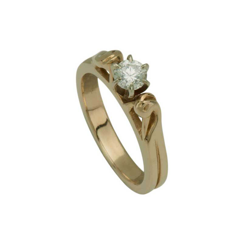 Celtic Engagement Ring 1/3 ct Diamond