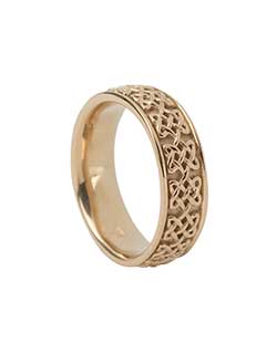 Never Ending Hearts Ring, Gold, S