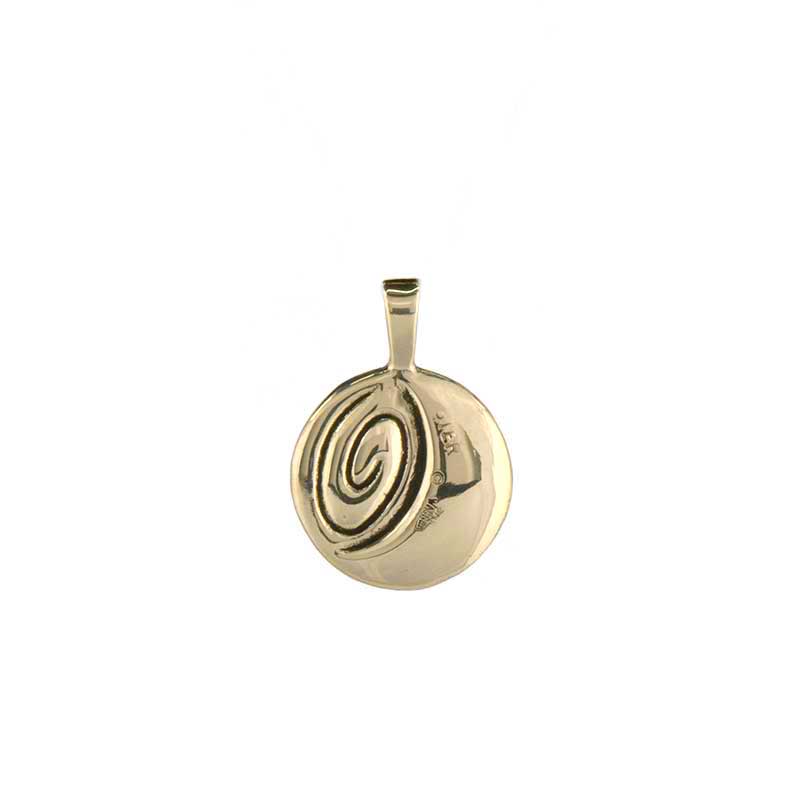 February Moon Pendant, 14 kt Gold