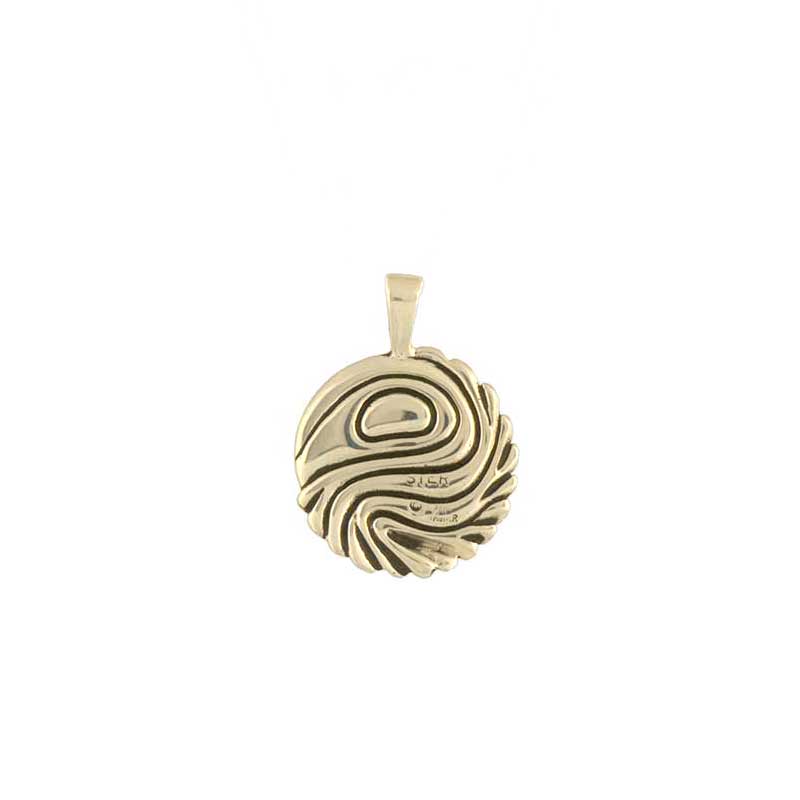 March Moon Pendant, 14 kt Gold