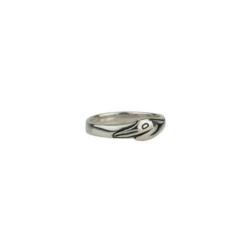 Heron Profile Ring, Sterling Silver