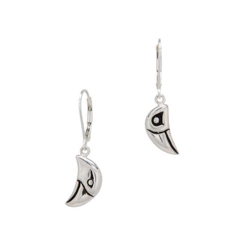 Raven and Eagle Head Earrings