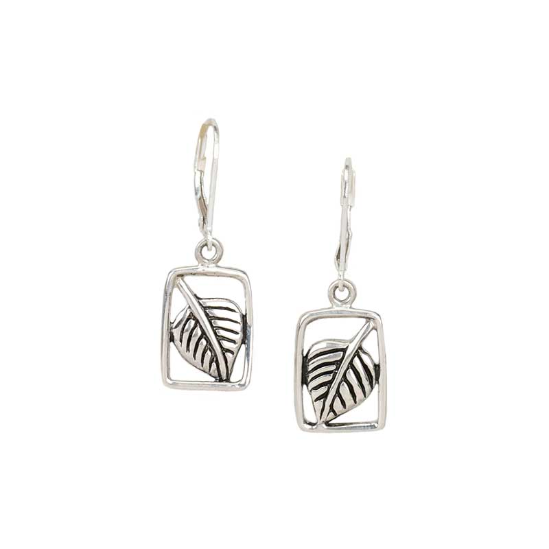 Aspen Leaf Earrings with Frame