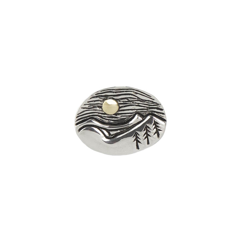 Sisters Sunrise Pin, Sterling Silver