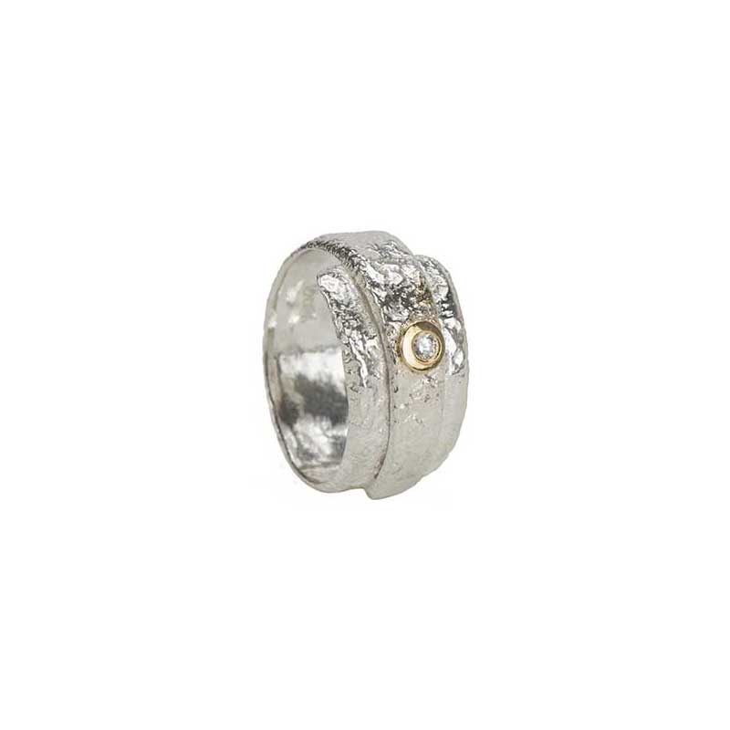 Reticulated Ring, Silver