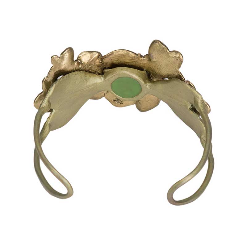 Hydrangea Cuff Bracelet, Bronze