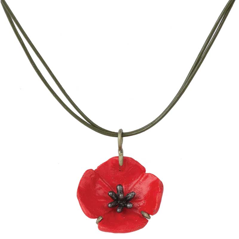 Red Poppy Pendant