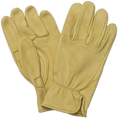 Gold Deerskin Roper Glove