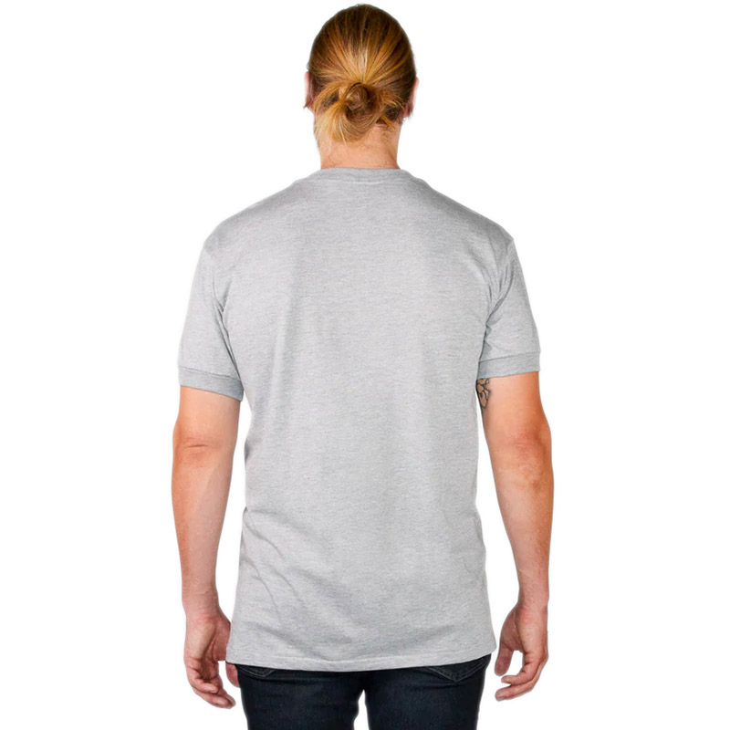 Work T-Shirt, Gray, Back View