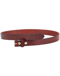Leather Belt, 1.25 inch, No Buckle
