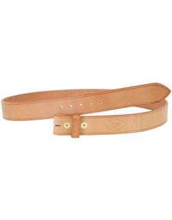 Natural Bridle Leather Belt, 1.5 inch, No Buckle