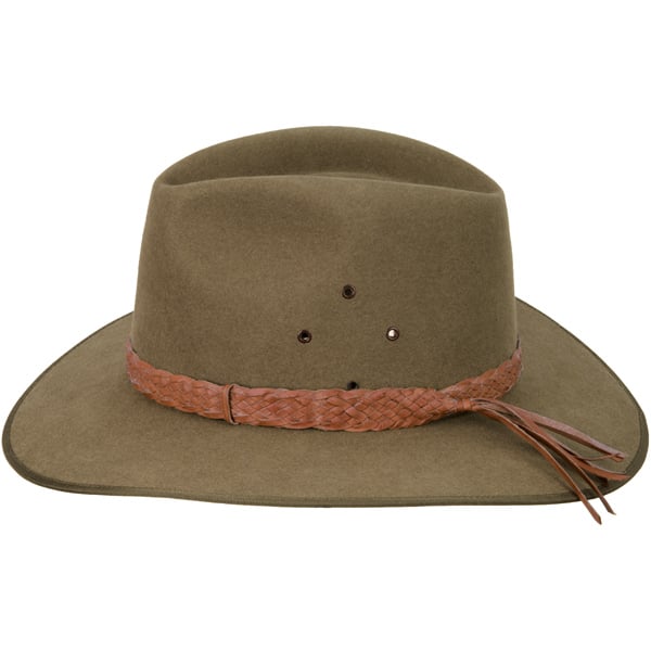 Natural Tan Fancy Edge Hat Band (shown on the Coober Pedy hat by Akubra)
