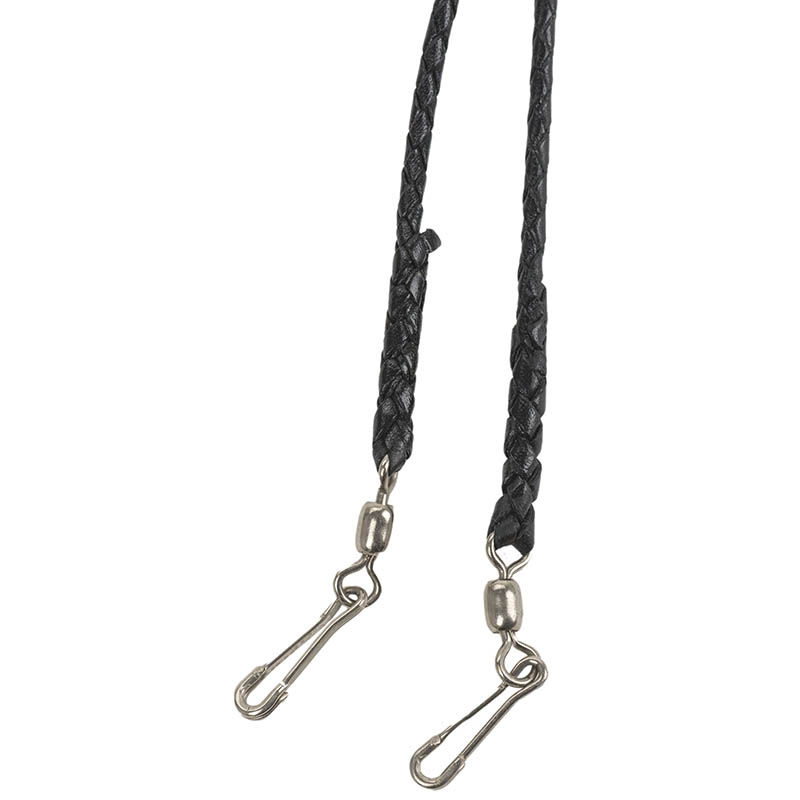 The double snap whistle lanyard has two stainless steel swivels and snaps