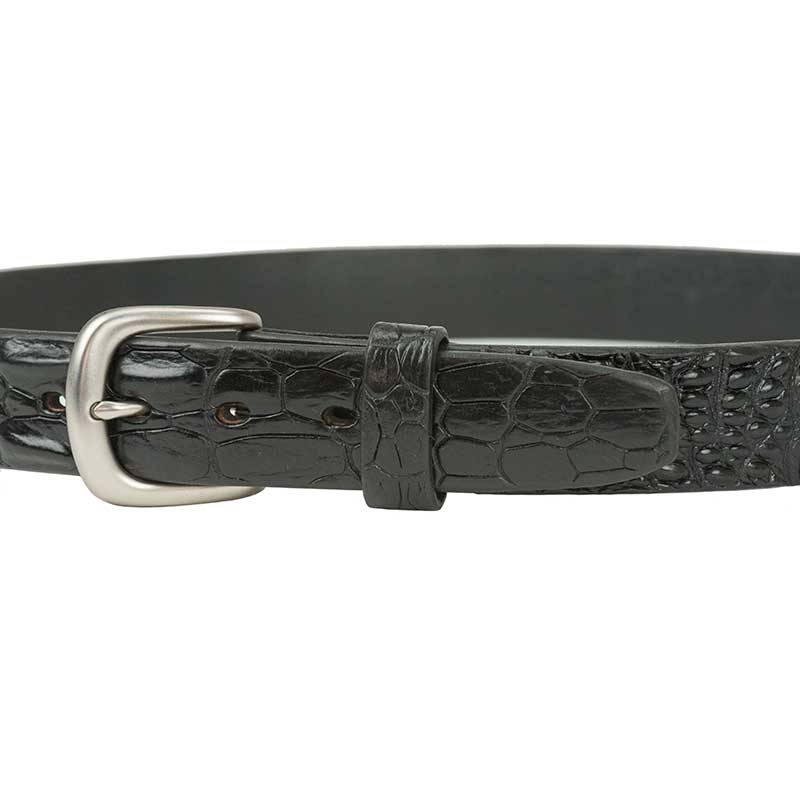 Hornback Crocodile Leather Belt : The raised scutes give a three-dimensional quality to these belts.