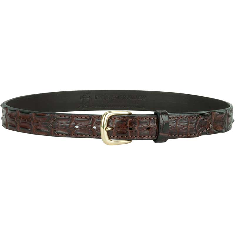 Hornback Crocodile Leather Belt