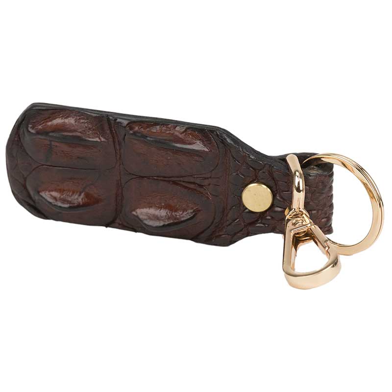 Crocodile Leather Key Fob