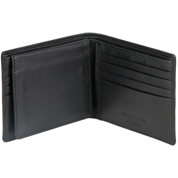 Eight Pocket Wallet with ID Flap by Adori, Black