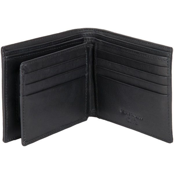 Ten Pocket Wallet by Adori, Black : An interior flap has an additional three card slots on each side.