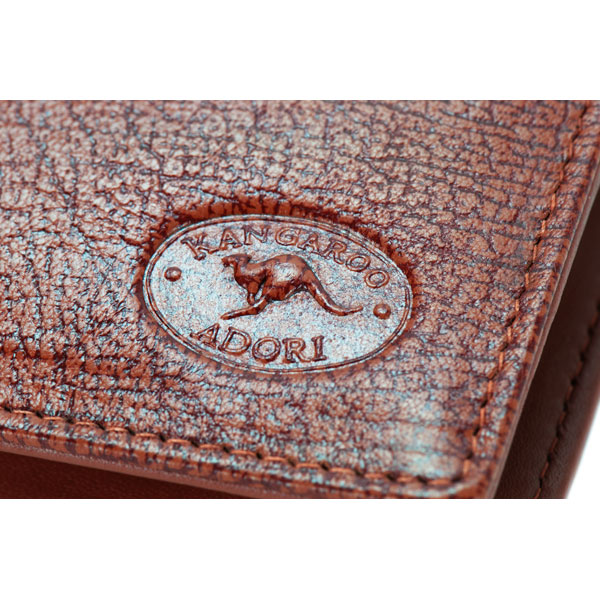 Ten Pocket Wallet by Adori, Tan : The wallet is made from kangaroo leather.