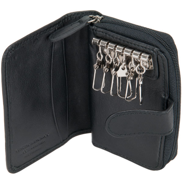 Keycase, Kangaroo Leather, Black by Adori Leathergoods