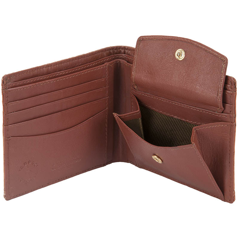Six Pocket Wallet, Emu Leather, Tan