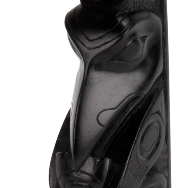 Bear-Raven Totem Pole, detail of bear